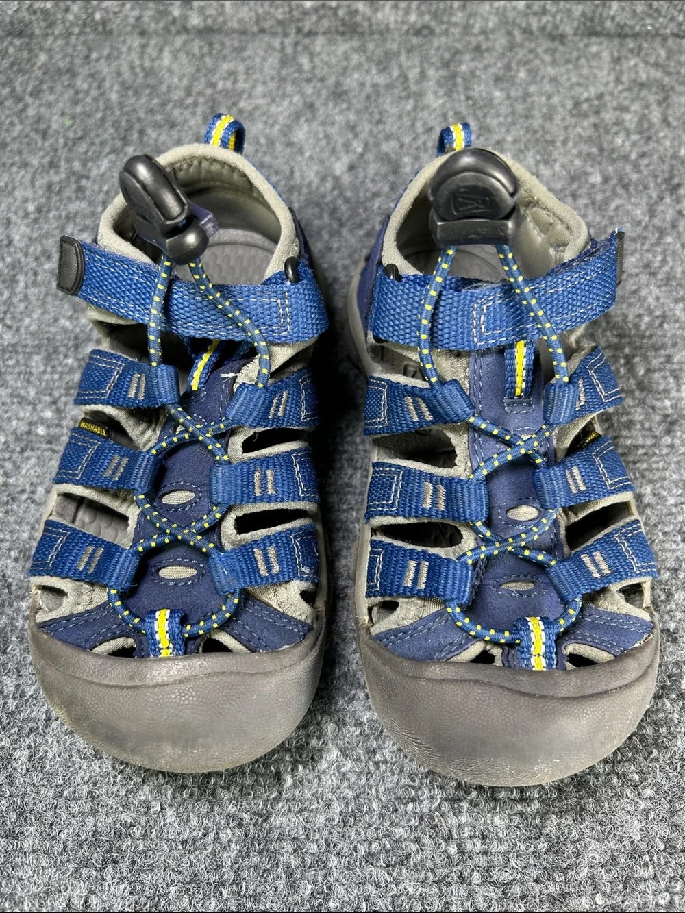 Keen Newport H2 Sandals Blue Outdoor Sandals with Bungee Closure Kid’s Size 11